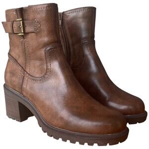 Brown Leather Ankle Boots